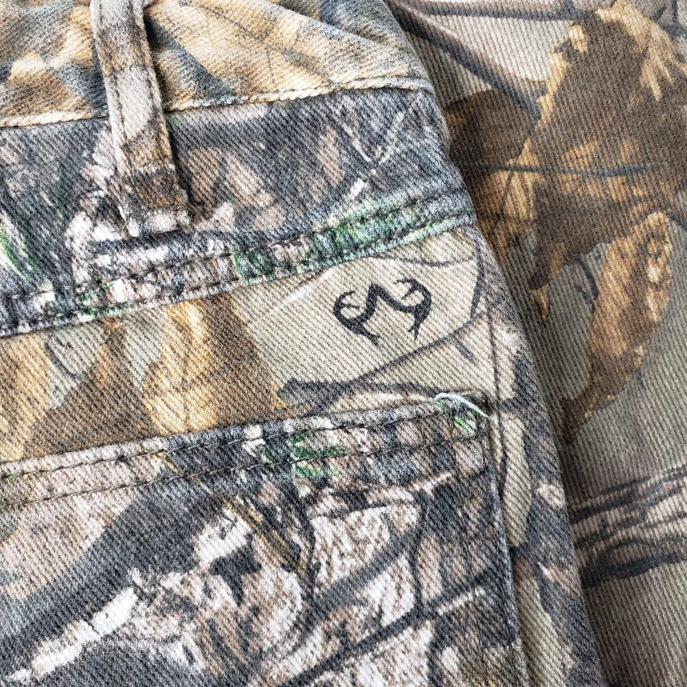 Realtree Youth Forest Camo Cotton Camping Outdoor Unisex Jean Pants XTRA Wash 8